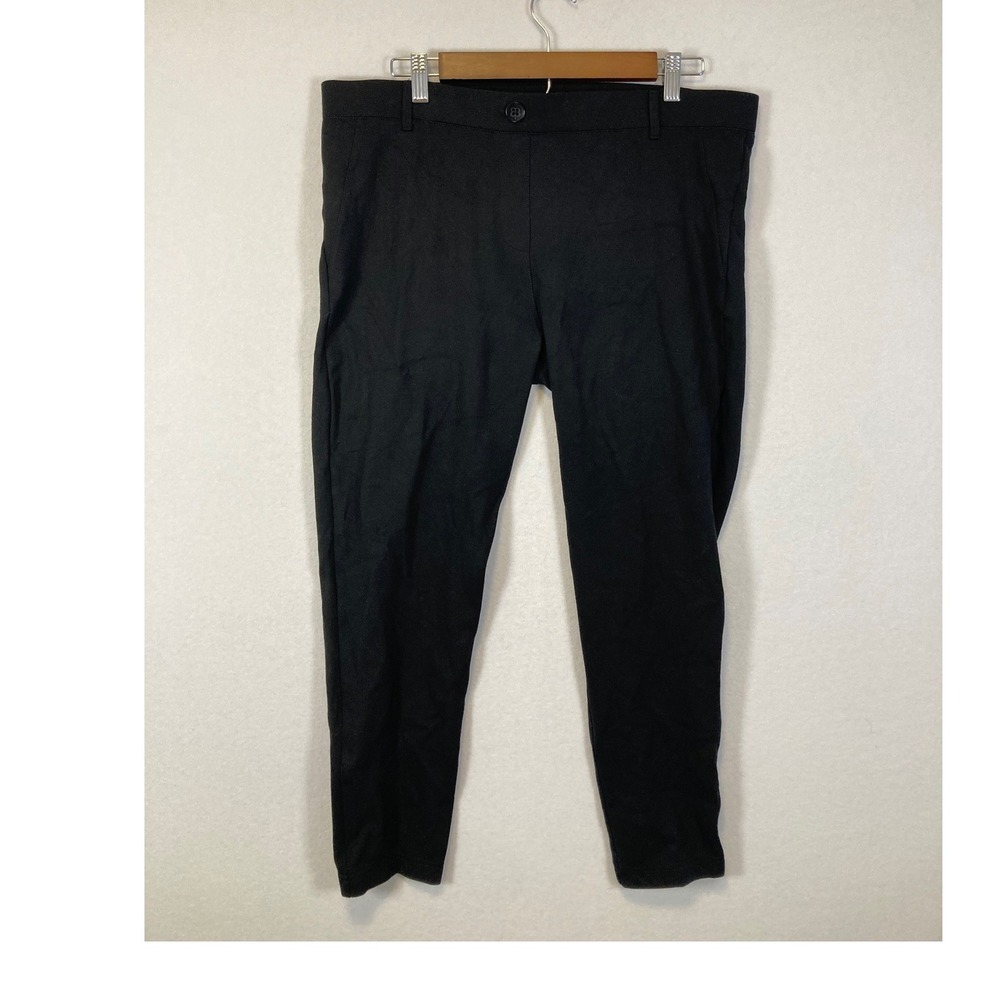 Betabrand Dress Pant Yoga‎ Pants Womens XL Petite Black Skinny Stretch W1554-BK